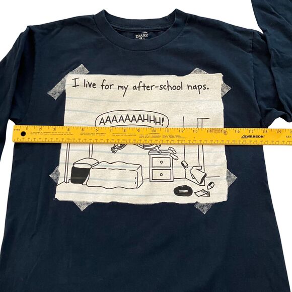 Diary of a Wimpy Kid I live for my afterschool naps long-sleeve tshirt, Boys L - Picture 7 of 8